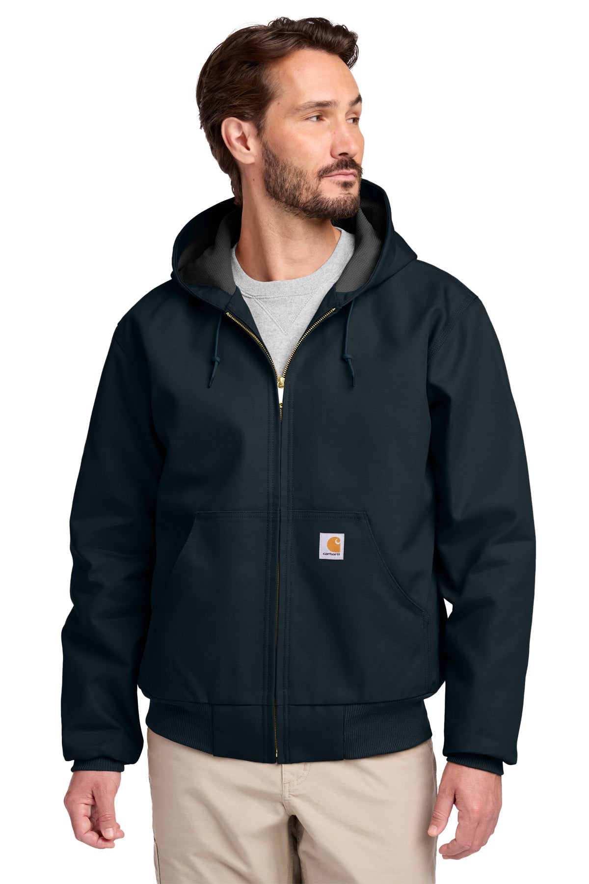 Carhartt Thermal-Lined Duck Active Jac in Dark Navy - custom logo apparel by Buckeye Branding Co.
