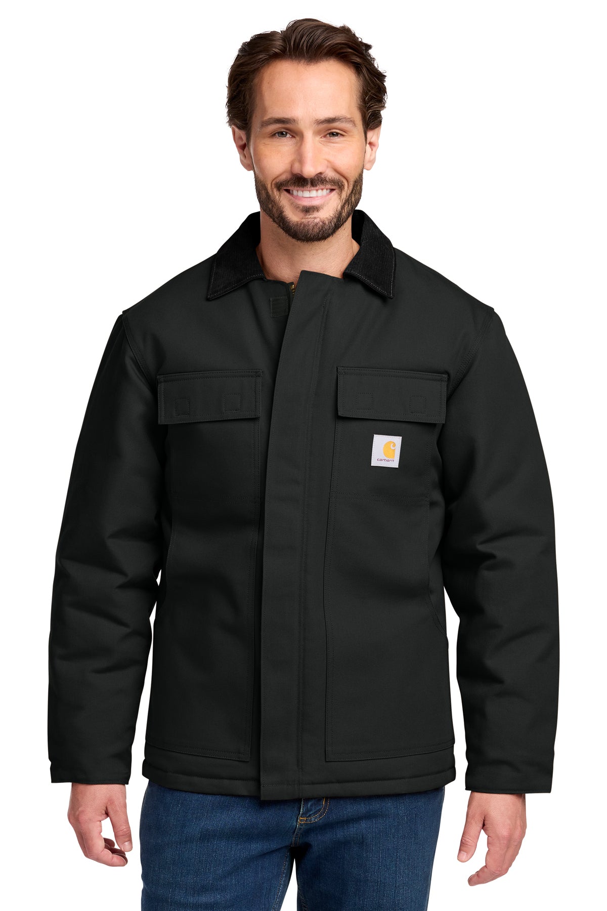 Carhartt Duck Traditional Coat in Black - custom logo apparel by Buckeye Branding Co.
