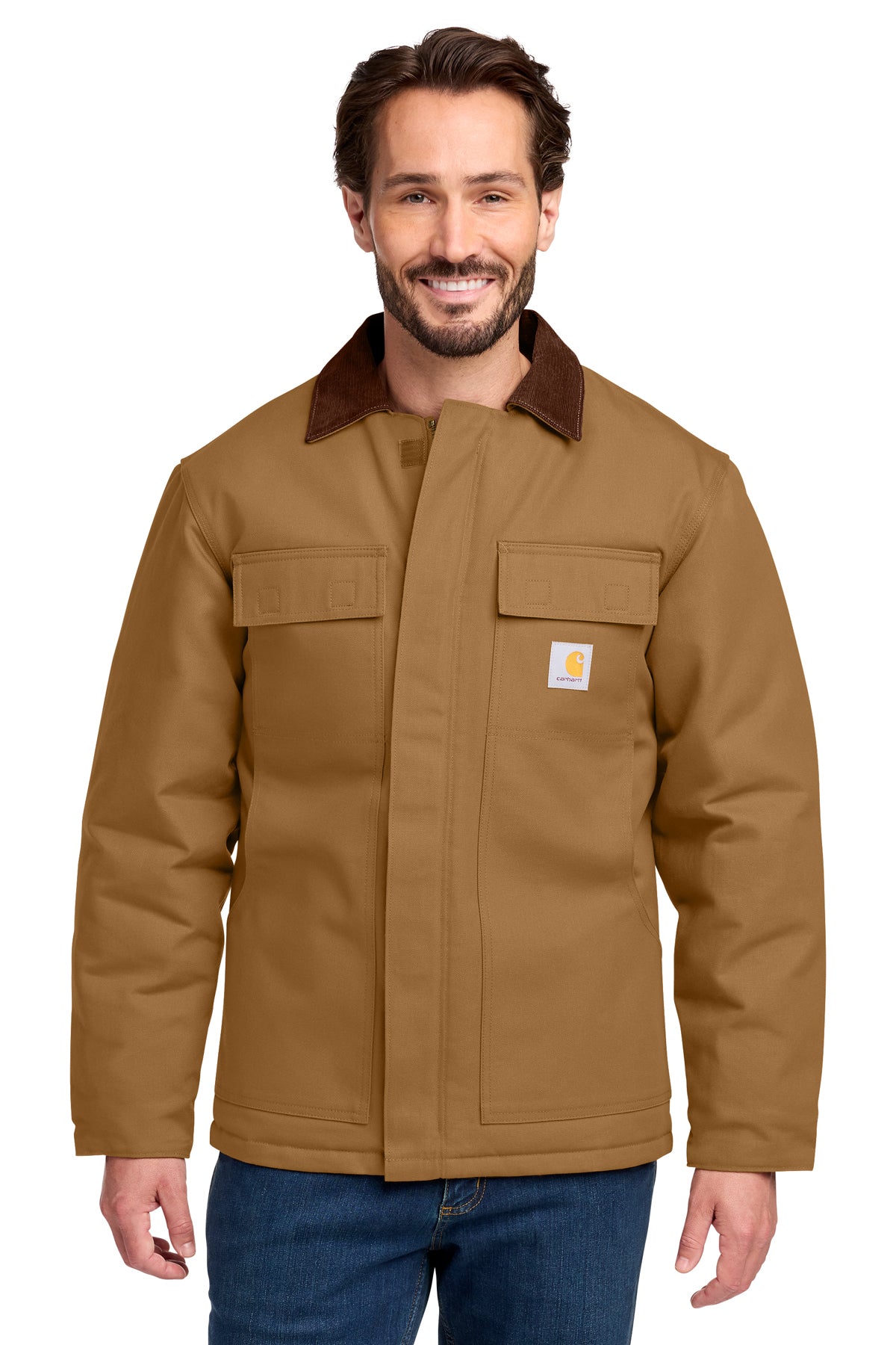 Carhartt Duck Traditional Coat in Carhartt Brown - custom logo apparel by Buckeye Branding Co.