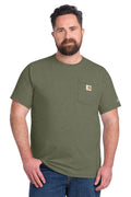 Carhartt Force Short Sleeve Pocket T-Shirt in Basil Heather - custom logo apparel by Buckeye Branding Co.