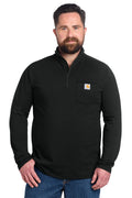 Carhartt Force Quarter-Zip Long Sleeve T-Shirt in Black - custom logo apparel by Buckeye Branding Co.