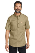 Carhartt Rugged Professional Series Short Sleeve Shirt in Dark Khaki - custom logo apparel by Buckeye Branding Co.