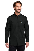 Carhartt Rugged Professional Series Long Sleeve Shirt in Black - custom logo apparel by Buckeye Branding Co.