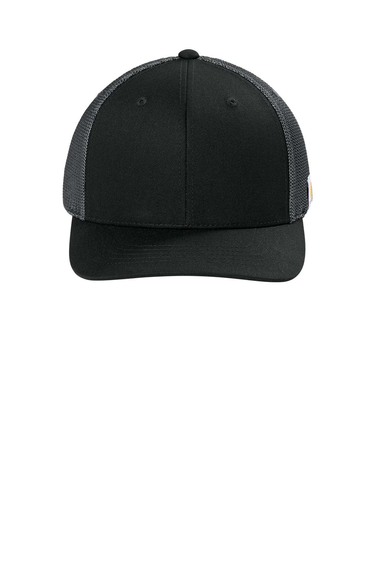 Carhartt Flexfit 110 Mesh-Back Cap in Black/Asphalt Grey - custom logo hat by Buckeye Branding Co.