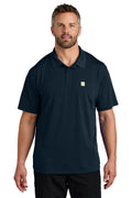 Carhartt Force Snag-Resistant Pocket Polo in Navy - custom logo apparel by Buckeye Branding Co.
