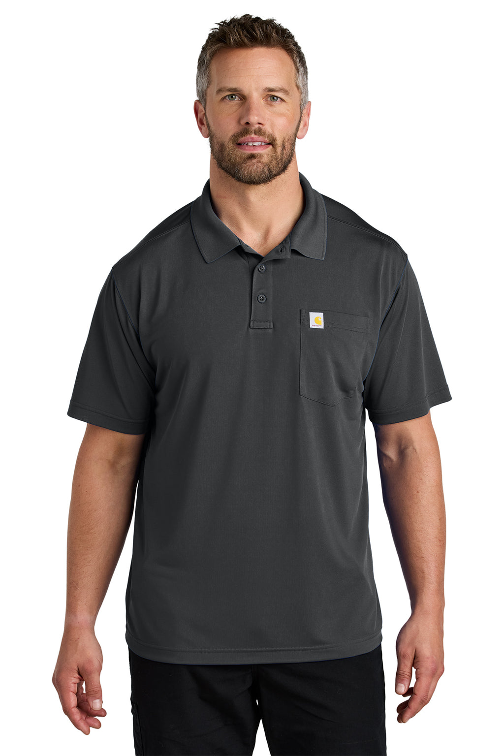 Carhartt Force Snag-Resistant Pocket Polo in Shadow Grey - custom logo apparel by Buckeye Branding Co.