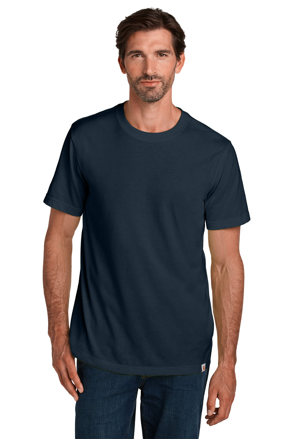 Carhartt Short Sleeve T-Shirt in Navy - custom logo apparel by Buckeye Branding Co.