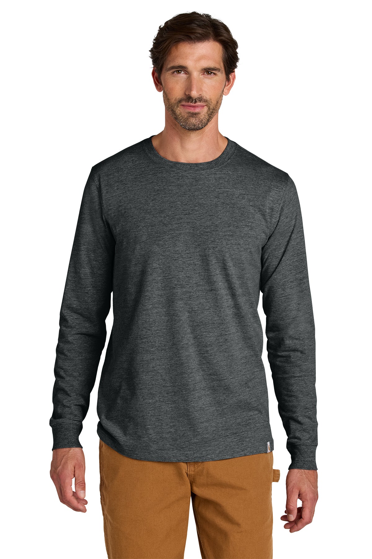 Carhartt Long Sleeve T-Shirt in Carbon Heather - custom logo apparel by Buckeye Branding Co.
