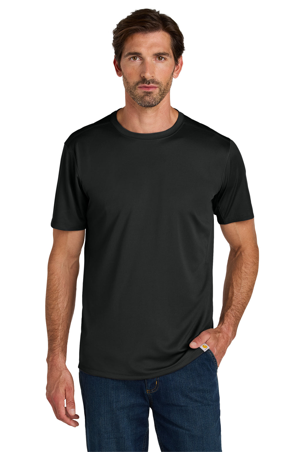 Carhartt Force Sun Defender Short Sleeve T-Shirt in Black - custom logo apparel by Buckeye Branding Co.