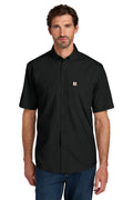 Carhartt Force Sun Defender Short Sleeve Shirt in Black - custom logo apparel by Buckeye Branding Co.
