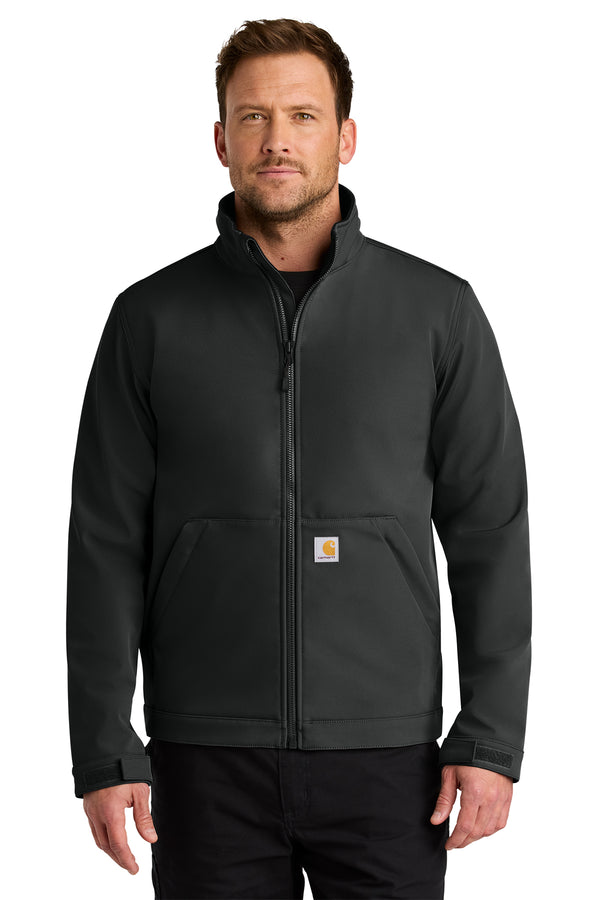Carhartt Rain Defender Soft Shell Jacket in Black - custom logo apparel by Buckeye Branding Co.