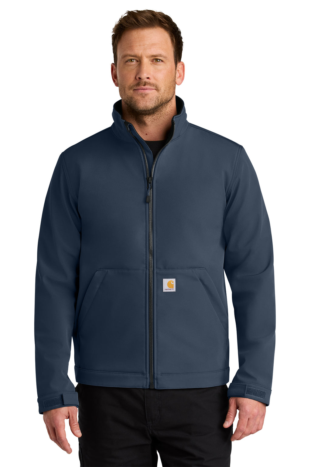 Carhartt Rain Defender Soft Shell Jacket in Navy - custom logo apparel by Buckeye Branding Co.