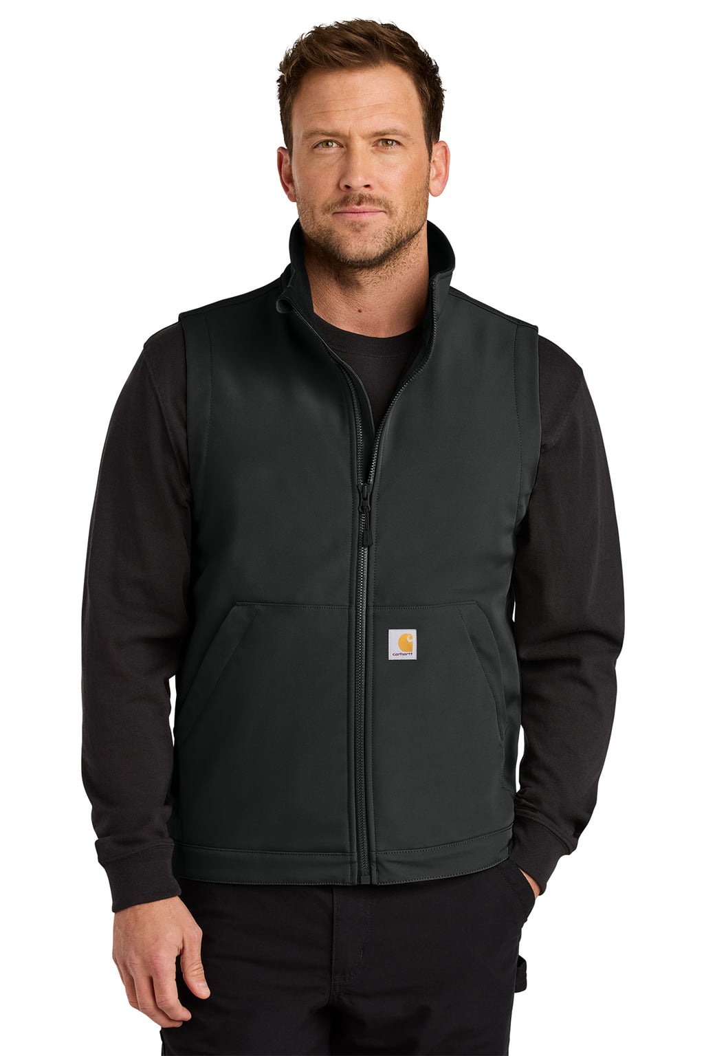 Carhartt Rain Defender Soft Shell Vest in Black - custom logo apparel by Buckeye Branding Co.