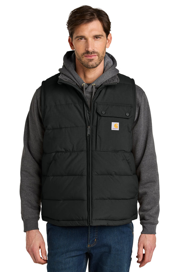 Carhartt Montana Insulated Vest in Black - custom logo apparel by Buckeye Branding Co.