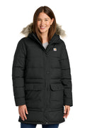 Carhartt Women's Montana Insulated Hooded Coat in Black - custom logo apparel by Buckeye Branding Co.