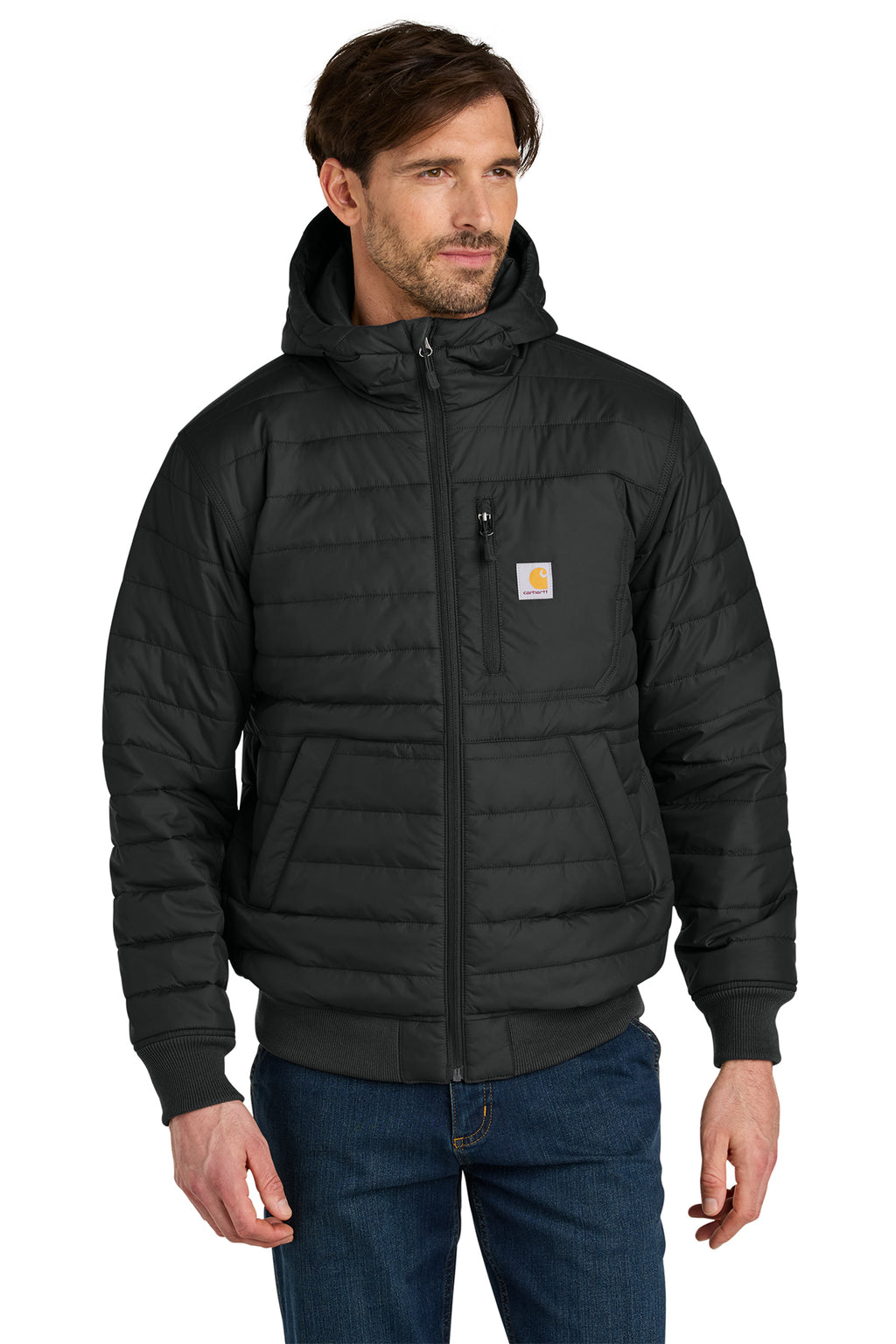 Carhartt Gilliam Insulated Hooded Jacket in Black - custom logo apparel by Buckeye Branding Co.