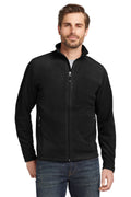 Eddie Bauer Full-Zip Microfleece Jacket in Black - custom logo apparel by Buckeye Branding Co.