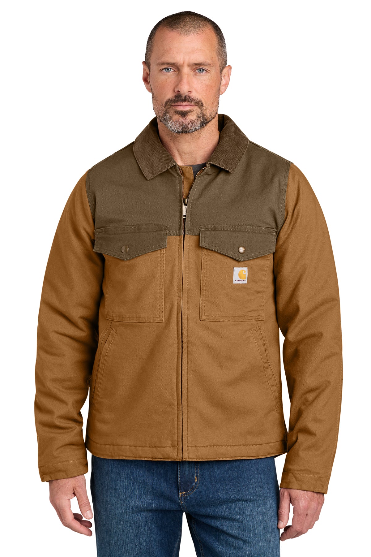 Carhartt Montana Rugged Flex Duck Jacket in Carhartt Brown/Coffee - custom logo apparel by Buckeye Branding Co.