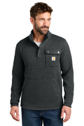 Carhartt Midweight Quarter-Zip Sweater Fleece in Black - custom logo apparel by Buckeye Branding Co.