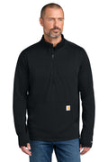 Carhartt Force Half-Zip Grid Fleece in Black - custom logo apparel by Buckeye Branding Co.