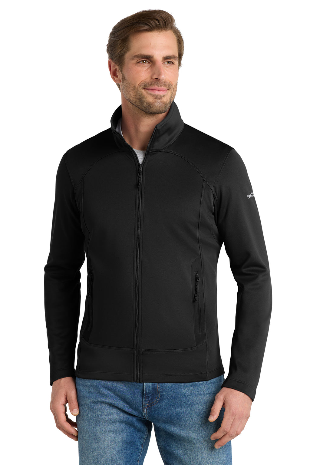 Eddie Bauer Highpoint Fleece Jacket in Black - custom logo apparel by Buckeye Branding Co.