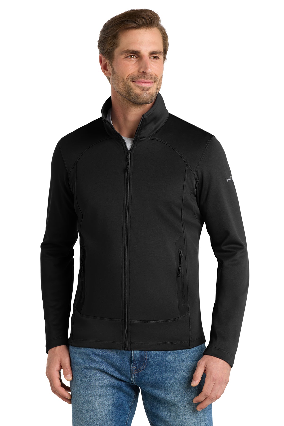 Eddie Bauer Highpoint Fleece Jacket in Black - custom logo apparel by Buckeye Branding Co.