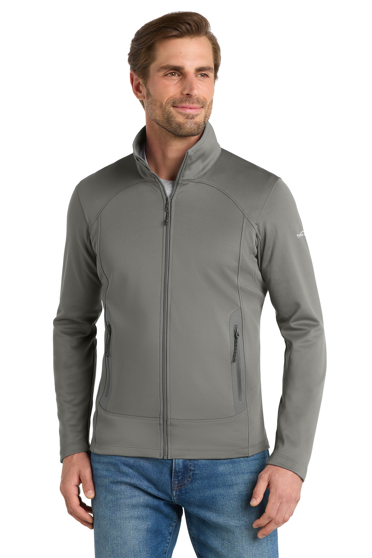 Eddie Bauer Highpoint Fleece Jacket in Metal Grey - custom logo apparel by Buckeye Branding Co.