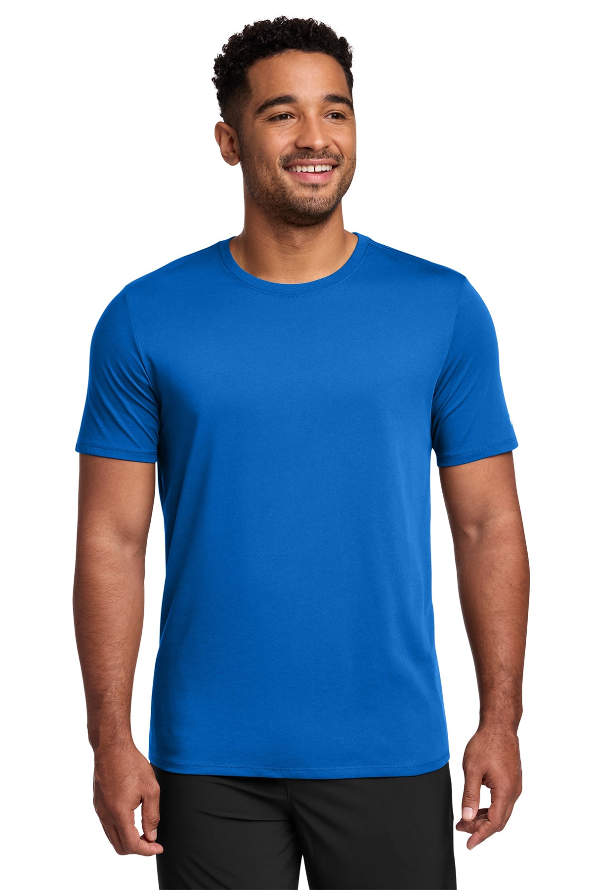 Nike Dri-FIT Cotton/Poly Tee in Game Royal - custom logo apparel by Buckeye Branding Co.
