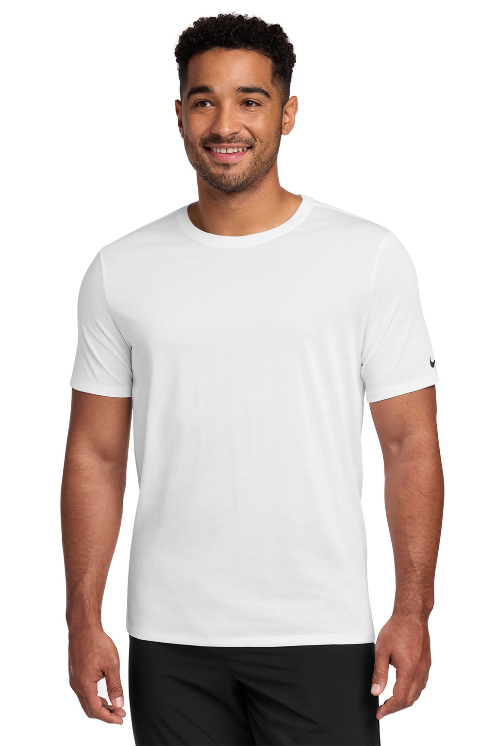 Nike Dri-FIT Cotton/Poly Tee in White - custom logo apparel by Buckeye Branding Co.
