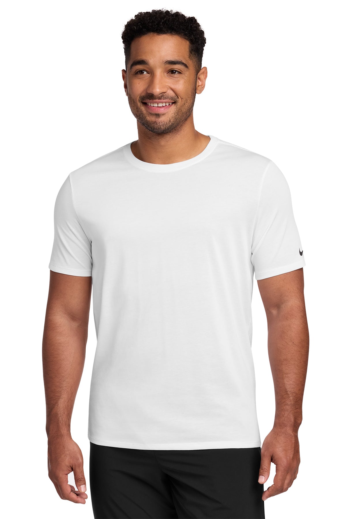 Nike Dri-FIT Cotton/Poly Tee in White - custom logo apparel by Buckeye Branding Co.