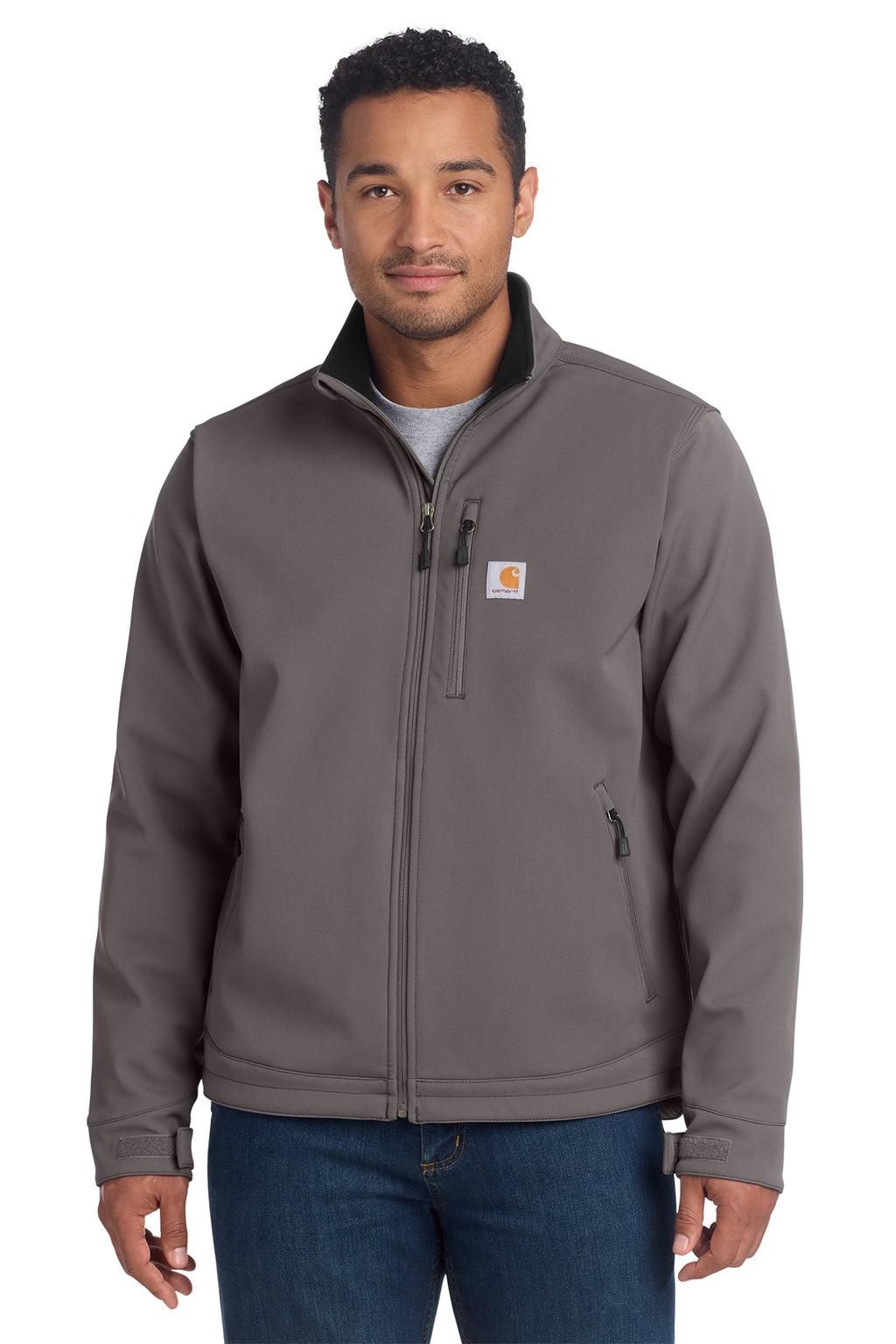 Carhartt Crowley Soft Shell Jacket in Charcoal - custom logo apparel by Buckeye Branding Co.