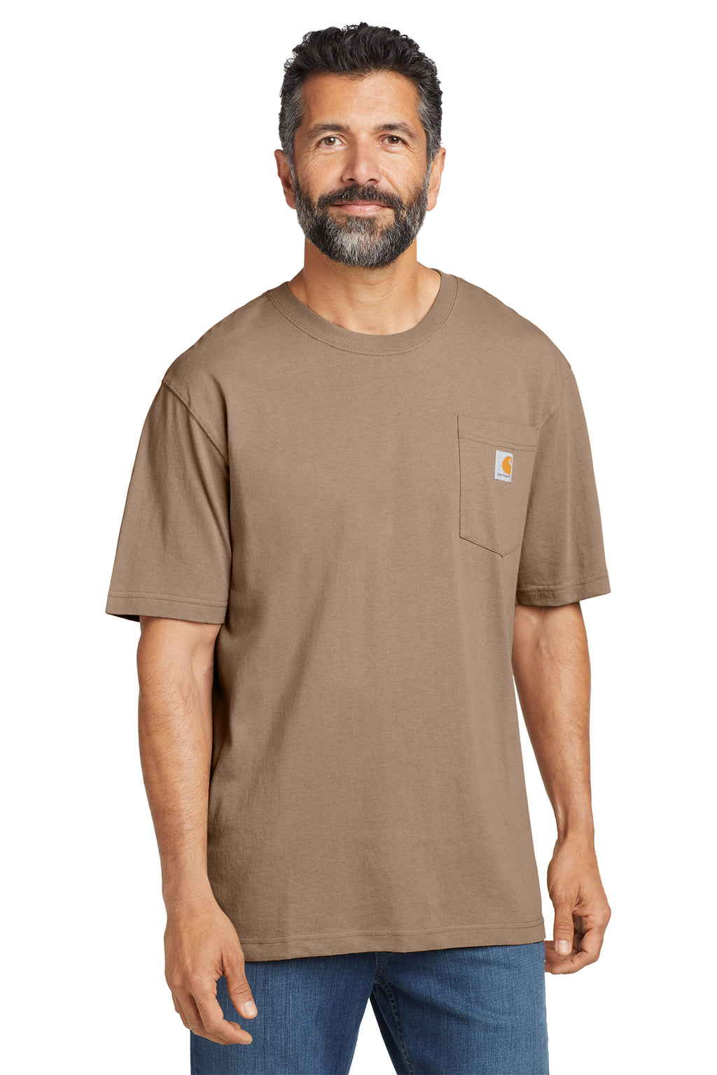 Carhartt Tall Workwear Pocket Short Sleeve T-Shirt in Desert - custom logo apparel by Buckeye Branding Co.