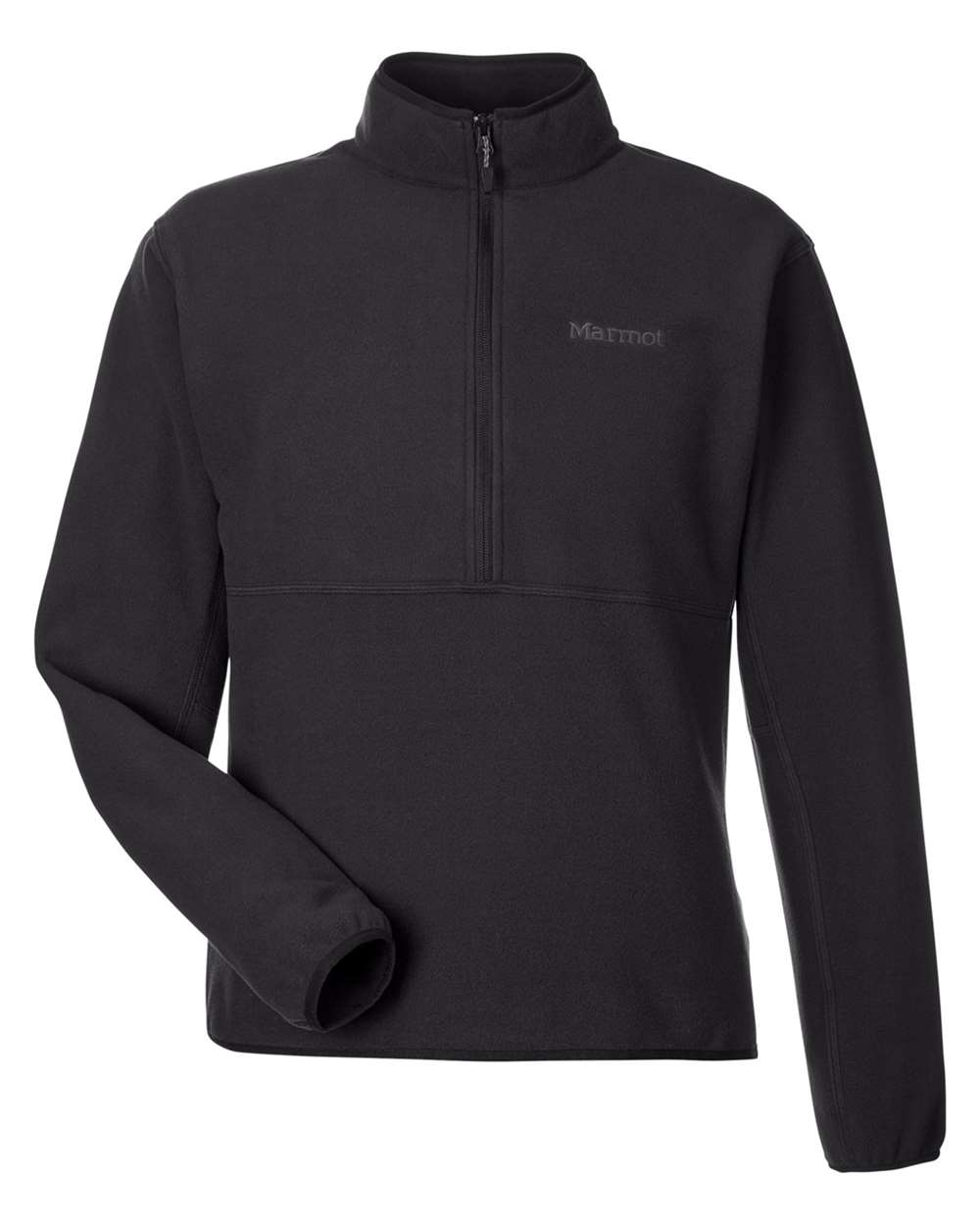 Marmot Men's Rocklin Half-Zip Jacket in Black - custom logo apparel by Buckeye Branding Co.