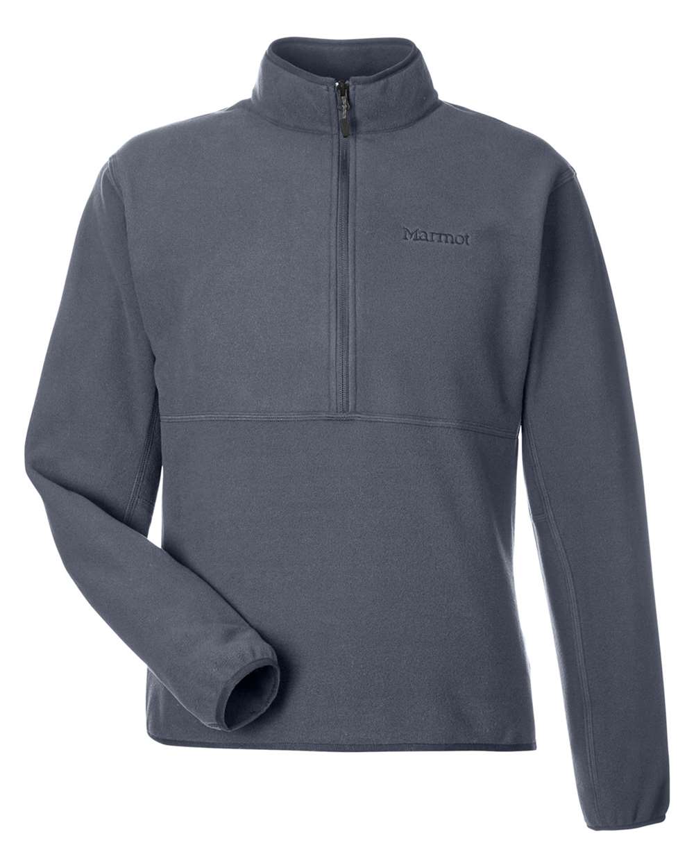 Marmot Men's Rocklin Half-Zip Jacket in Steel Onyx - custom logo apparel by Buckeye Branding Co.