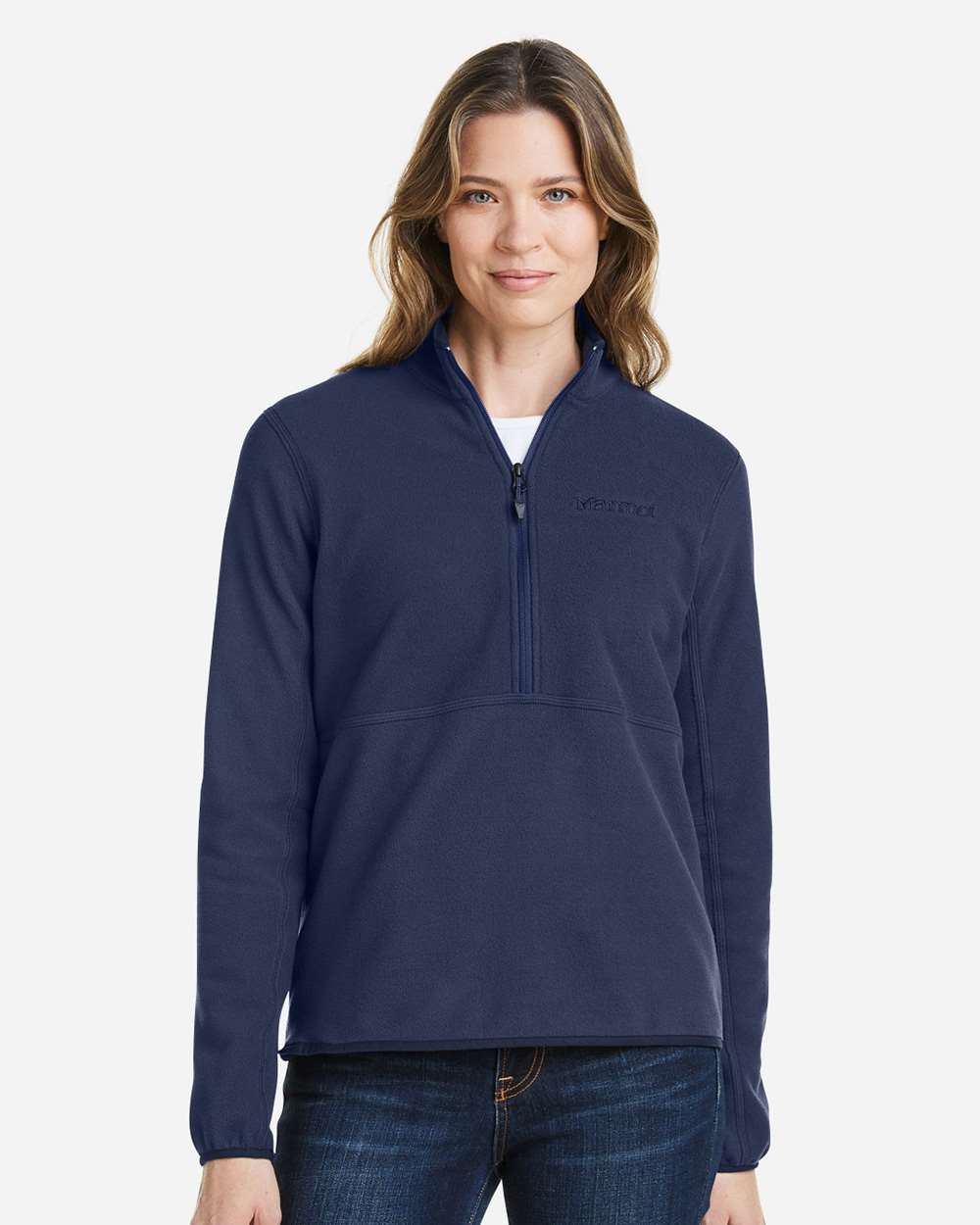 Marmot Women's Rocklin Half-Zip Jacket in Arctic Navy - custom logo apparel by Buckeye Branding Co.