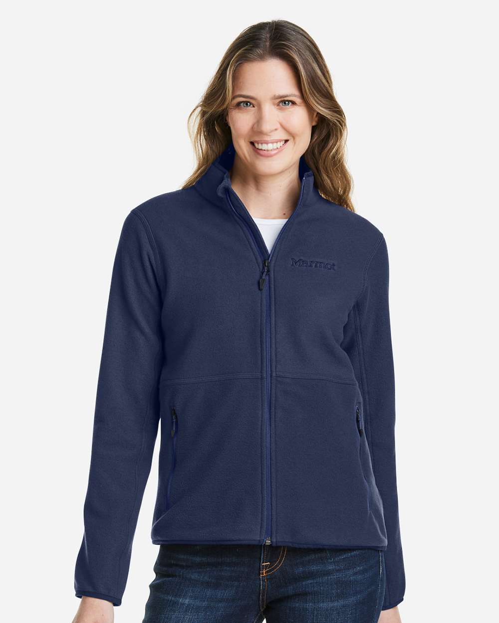 Marmot Women's Rocklin Jacket in Arctic Navy - custom logo apparel by Buckeye Branding Co.