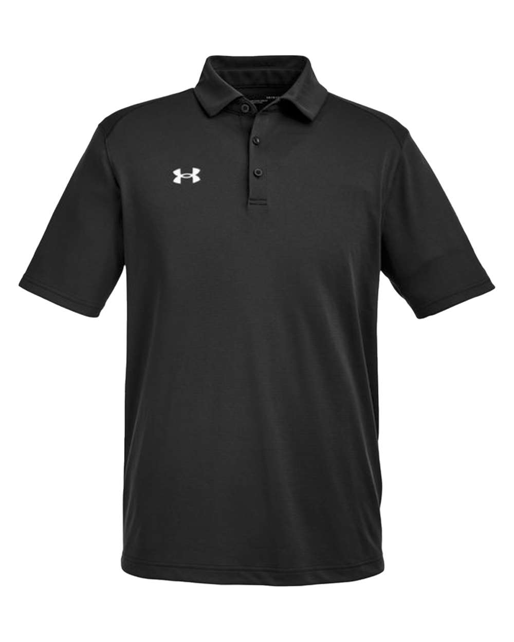 Under Armour Men's Tech Polo in Black/ White - custom logo apparel by Buckeye Branding Co.