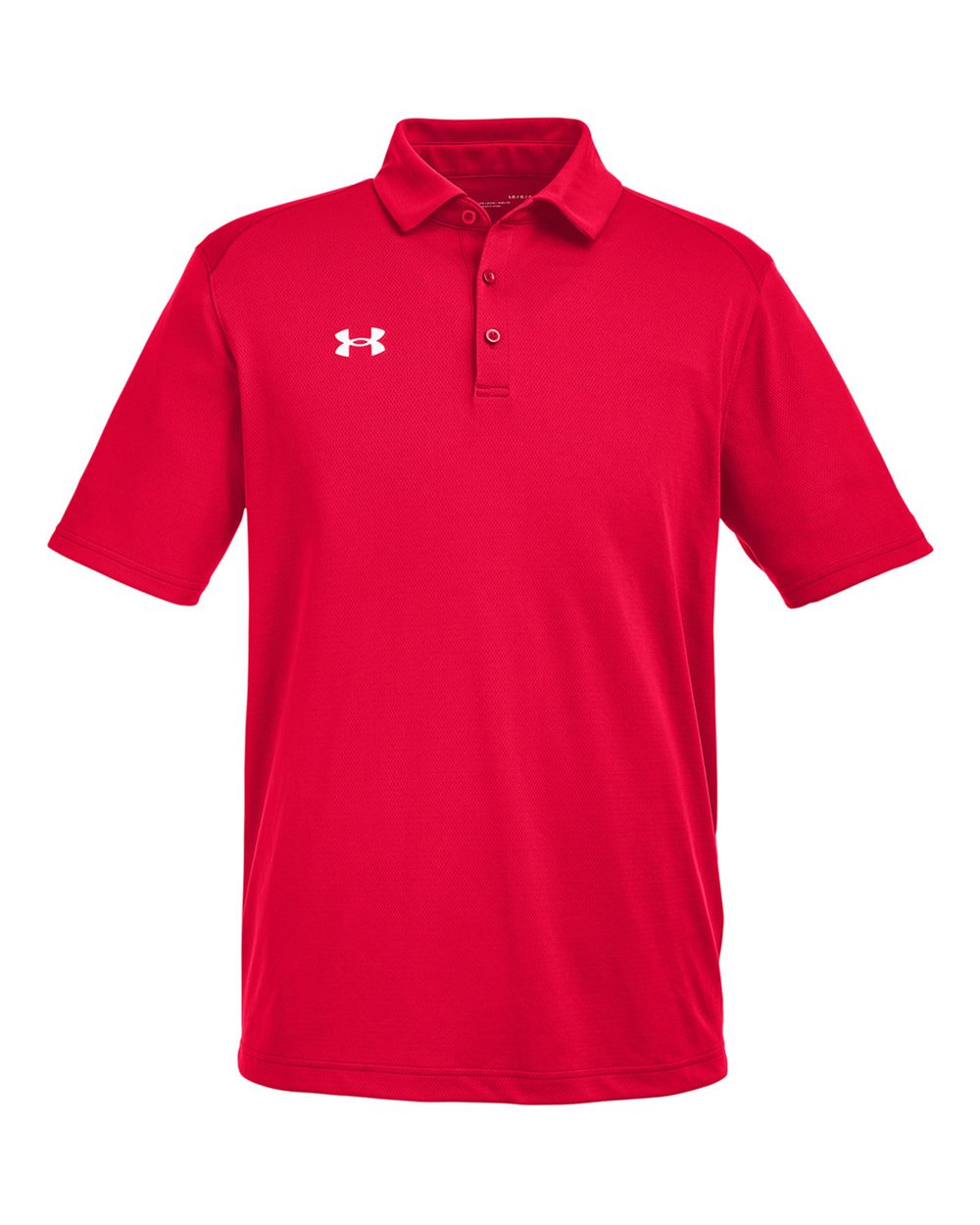 Under Armour Men's Tech Polo in Red/ White - custom logo apparel by Buckeye Branding Co.