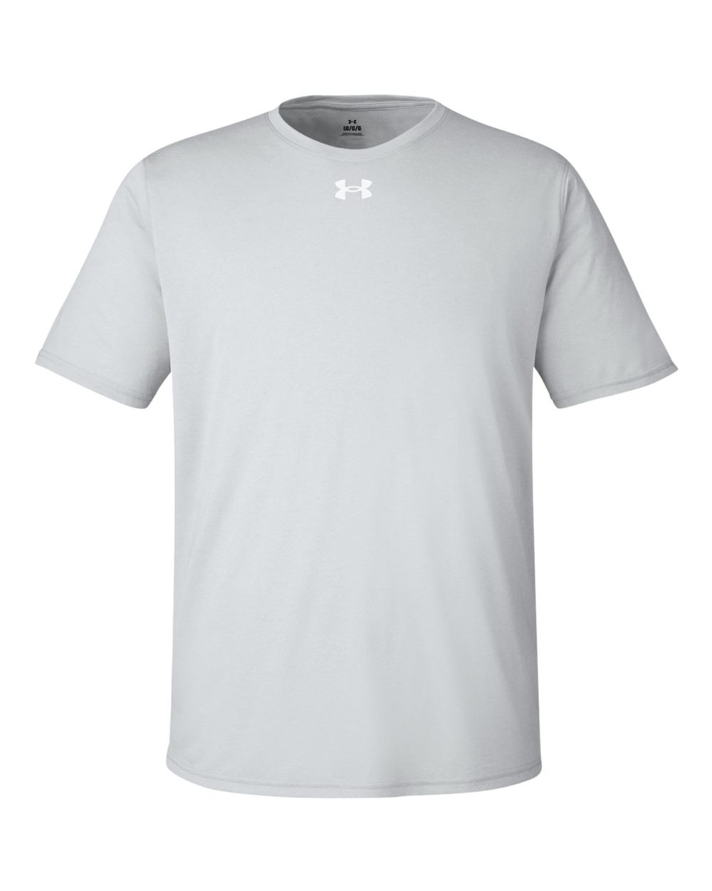 Under Armour Men's Team Tech T-Shirt in Mod Grey Light Heather/ White - custom logo apparel by Buckeye Branding Co.