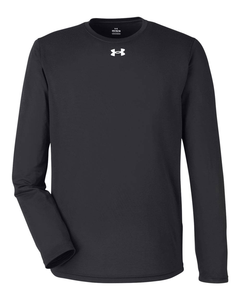Under Armour Men's Team Tech Long Sleeve T-Shirt in Black/ White - custom logo apparel by Buckeye Branding Co.