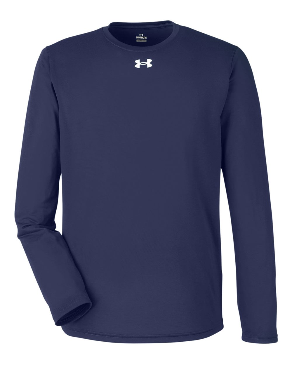 Under Armour Men's Team Tech Long Sleeve T-Shirt in Midnight Navy/ White - custom logo apparel by Buckeye Branding Co.