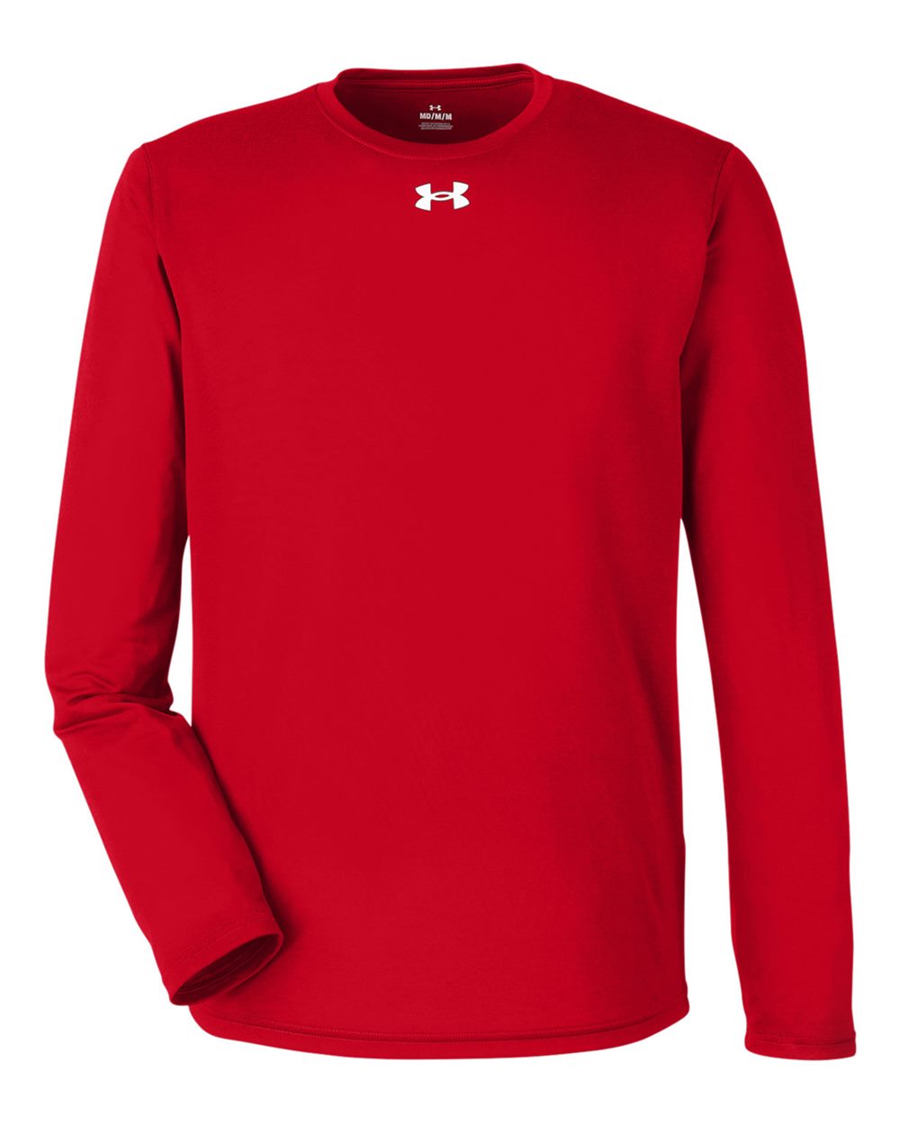 Under Armour Men's Team Tech Long Sleeve T-Shirt in Red/ White - custom logo apparel by Buckeye Branding Co.