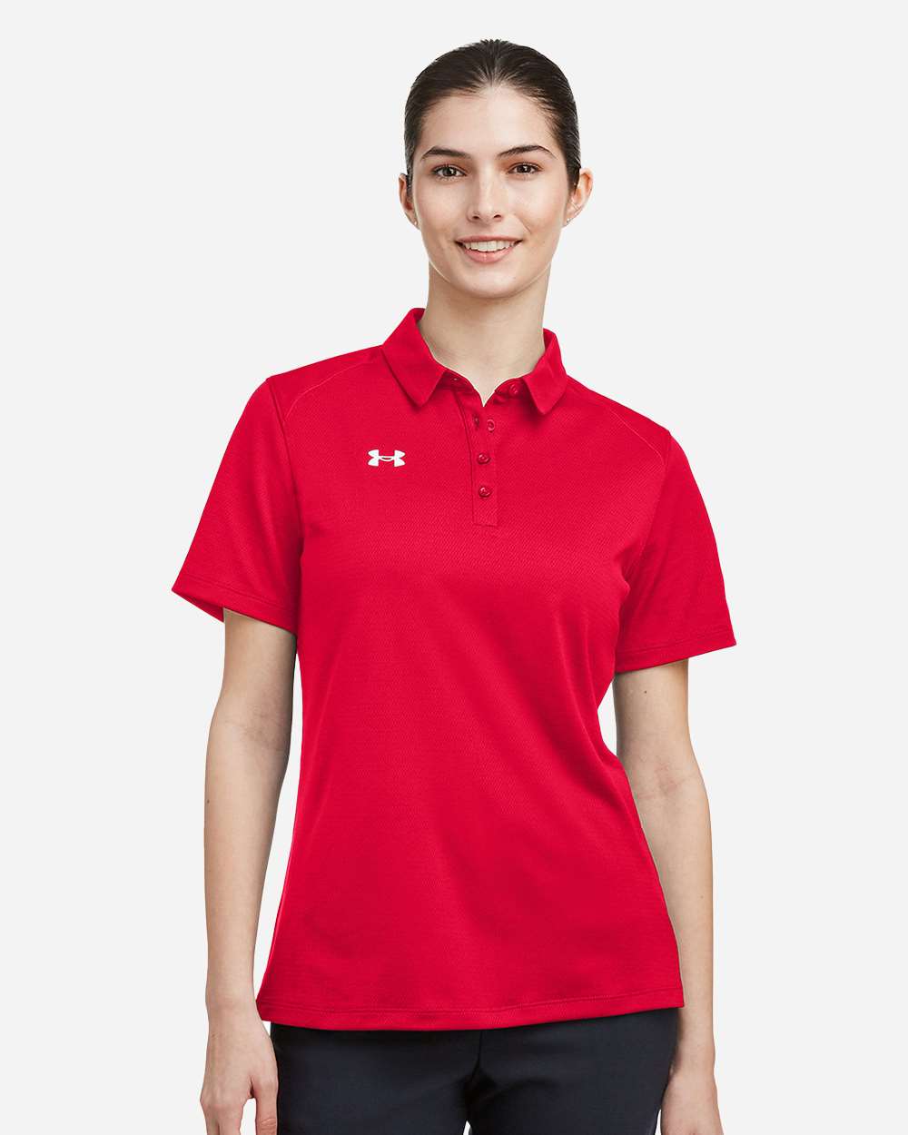 Under Armour Women's Tech Polo in Red/White - custom logo apparel by Buckeye Branding Co.