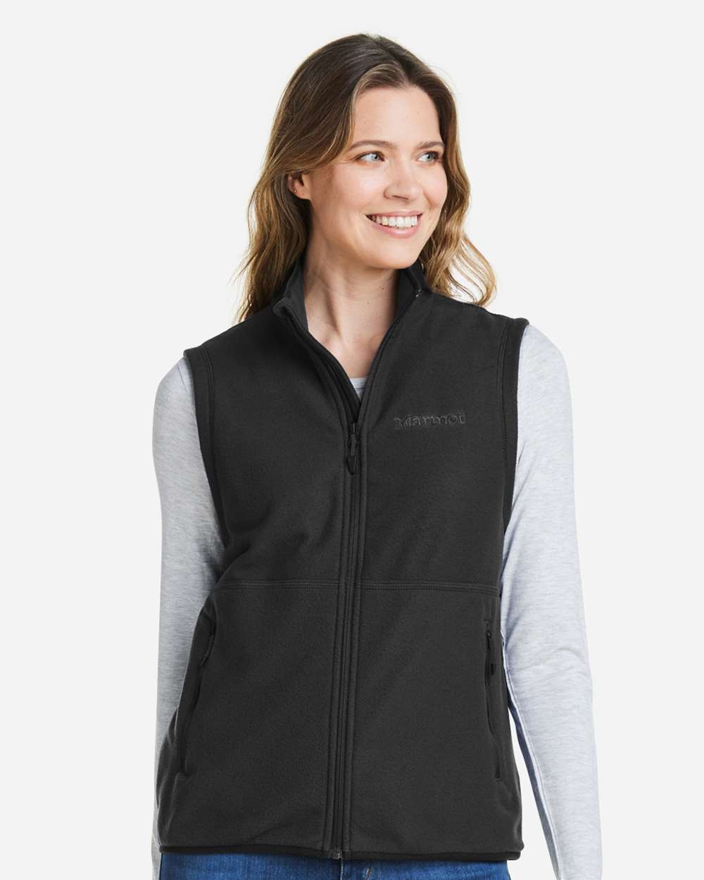 Marmot Women's M2 Rocklin Vest in Black - custom logo apparel by Buckeye Branding Co.