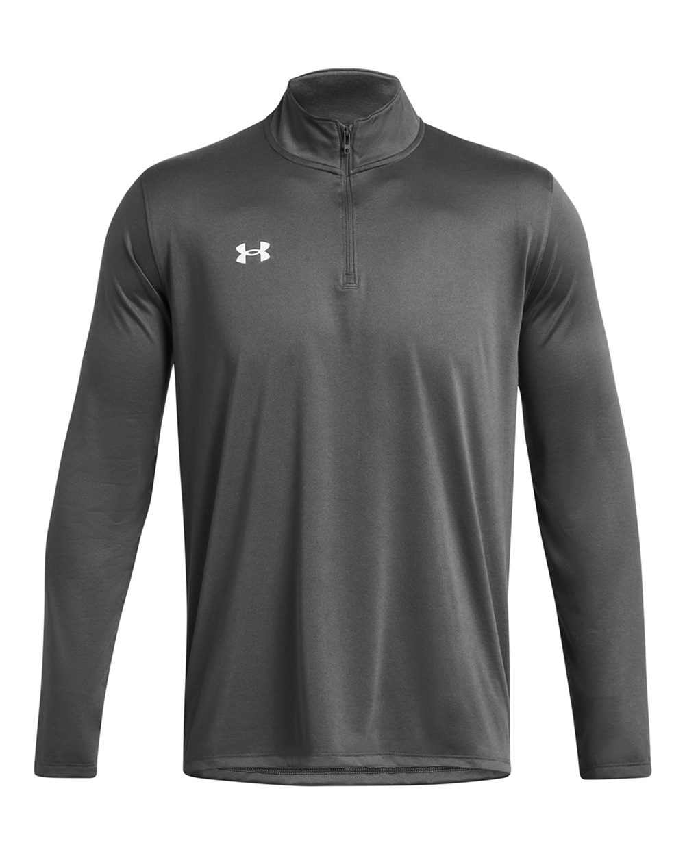 Under Armour Men's Team Tech Quarter-Zip Pullover in Castlerock/ White - custom logo apparel by Buckeye Branding Co.