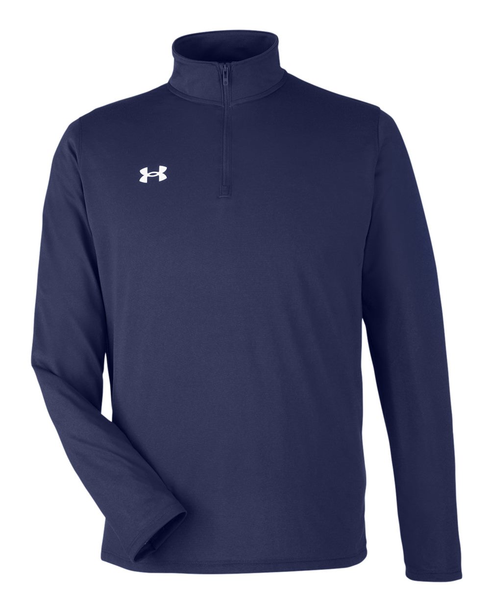 Under Armour Men's Team Tech Quarter-Zip Pullover in Midnight Navy/ White - custom logo apparel by Buckeye Branding Co.