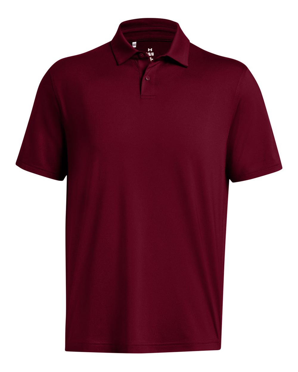 Under Armour Men's Recycled Polo in Cardinal/ White - custom logo apparel by Buckeye Branding Co.