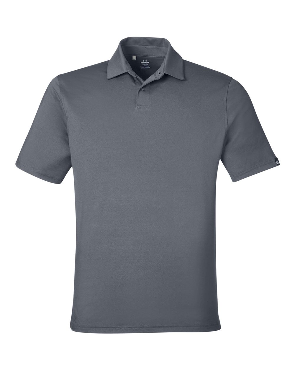 Under Armour Men's Recycled Polo in Castlerock/ White - custom logo apparel by Buckeye Branding Co.