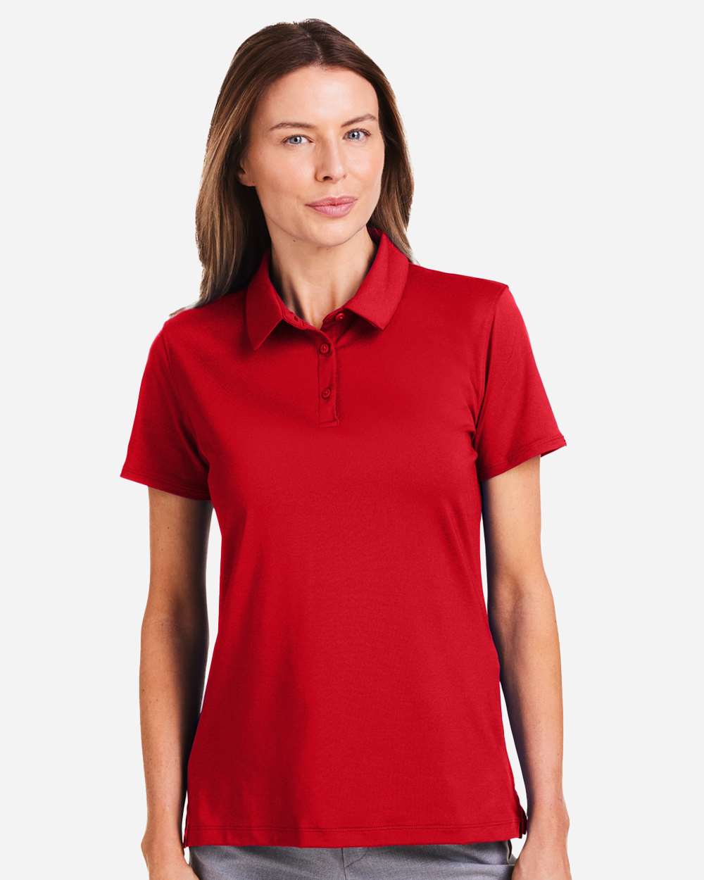 Under Armour Women's Recycled Polo in Red/White - custom logo apparel by Buckeye Branding Co.