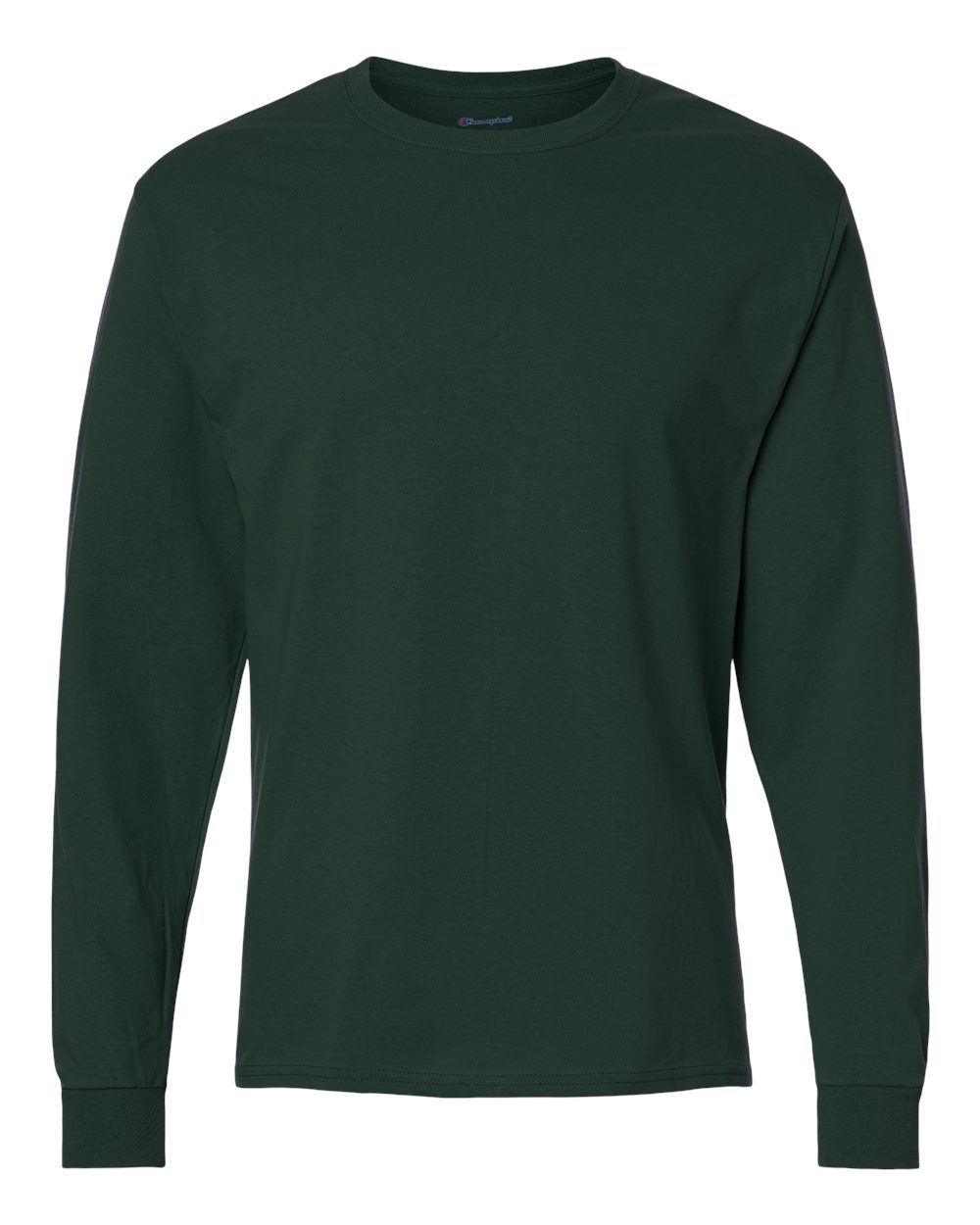 Champion Long Sleeve T-Shirt in Dark Green - custom logo apparel by Buckeye Branding Co.